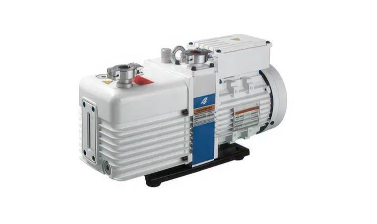 Detailed view of heated hydraulic press components