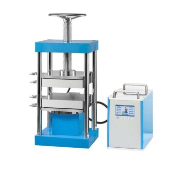 Máquina de prensa hidráulica aquecida automática dividida com placas aquecidas