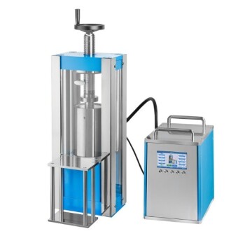 Máquina CIP de prensado isostático en frío de laboratorio con división eléctrica