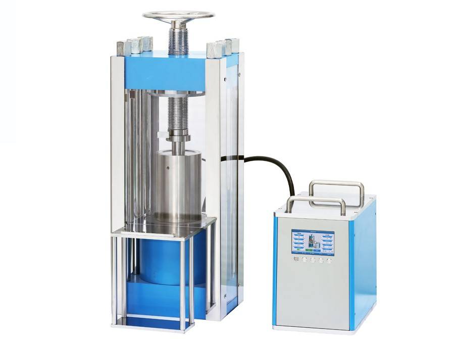 Prensa isostática eléctrica de laboratorio dividida 100T