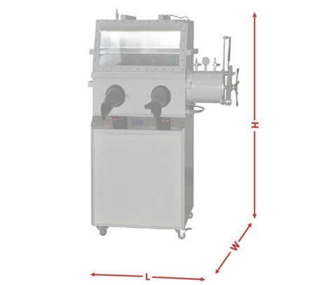Dimensional diagram of KINTEK powder tablet press