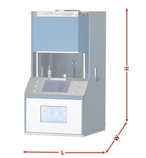 Powder tablet press size diagram