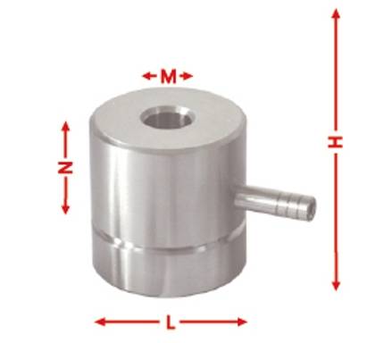 KINTEK 油圧式粉末プレス金型寸法図