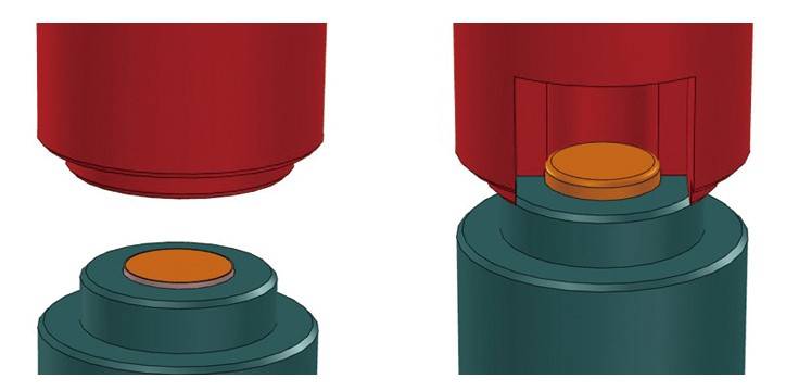 Ilustração do processo de preparação e libertação de amostras