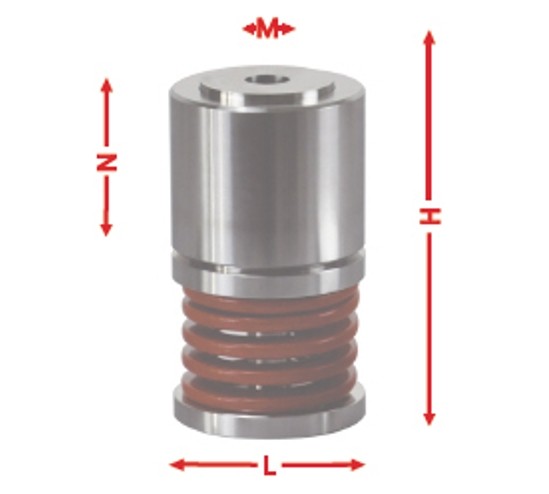 Diagram of hydraulic powder press size