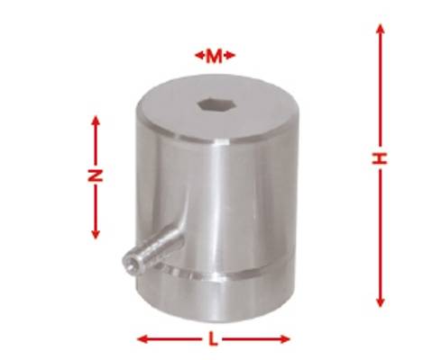 Diagram of hydraulic powder press size