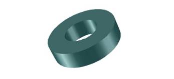Diagrama de la forma de la muestra producida por Ring Press Die